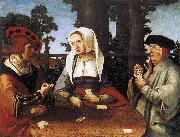 Lucas van Leyden Card Players oil painting reproduction